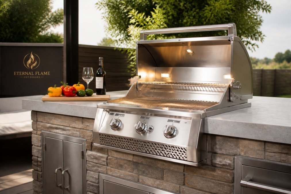 Best Built-In Grill for Small Outdoor Kitchen Island - Eternal Flame Outdoors