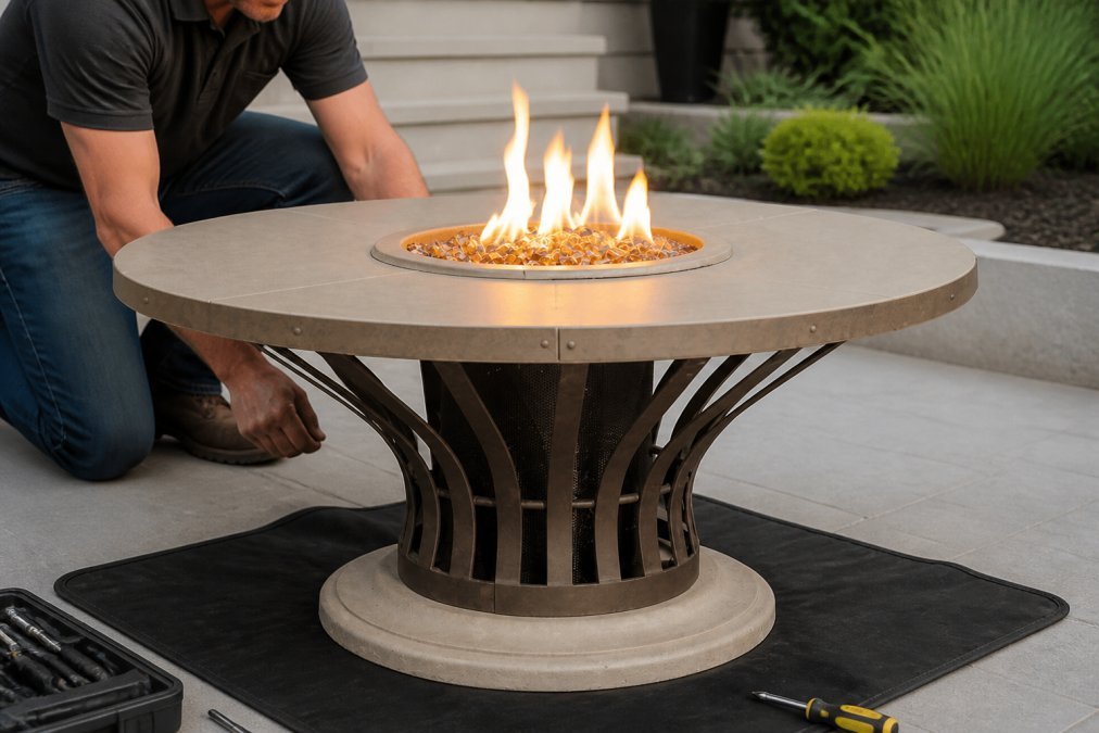 How to Safely Install a Gas Fire Pit - Eternal Flame Outdoors