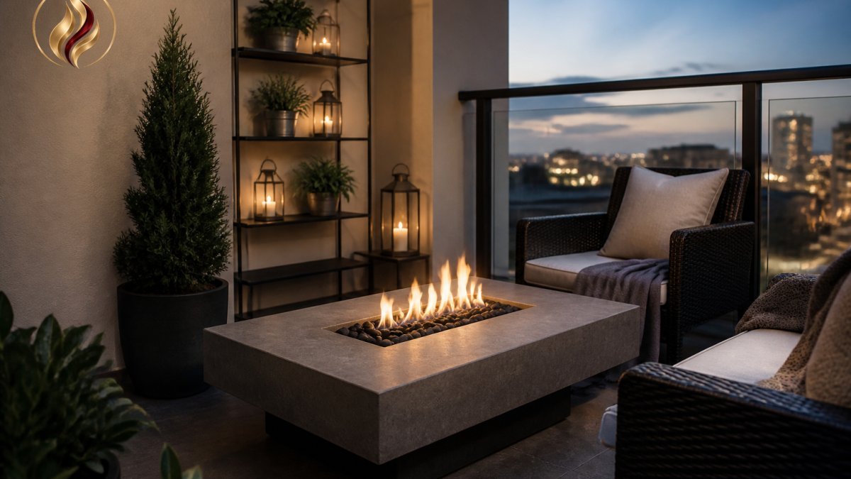 Luxury Fire Tables for Small Balconies - Eternal Flame Outdoors