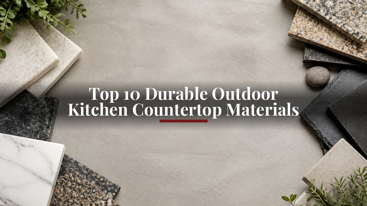 Top 10 Durable Outdoor Kitchen Countertop Materials - Eternal Flame Outdoors