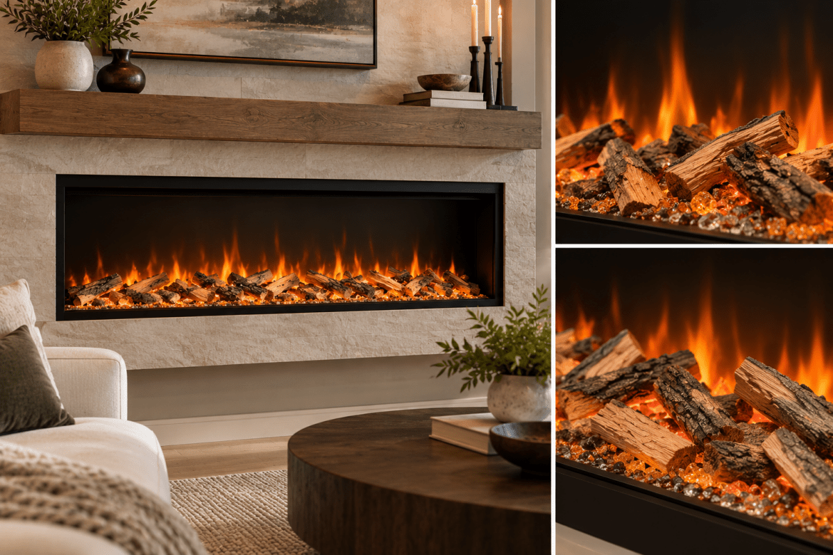 14 Piece Media Kit - Small Oak Logs - Eternal Flame Outdoors