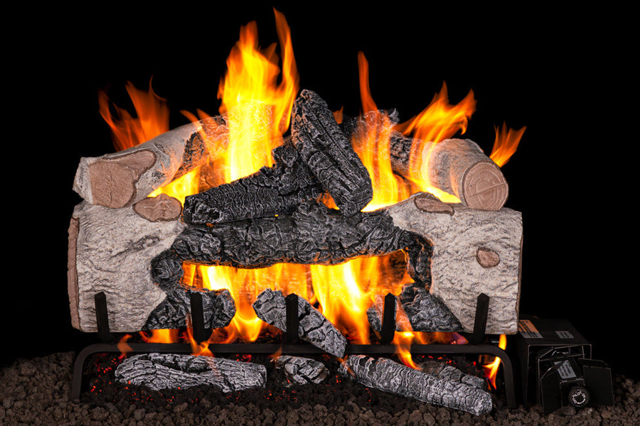 Real Fyre Charred Cinder Birch Vented Gas Log Set