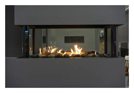 Amanti Sierra Flame Lyon 48" 4 Sided See Through Natural Gas Fireplace - Eternal Flame Outdoors