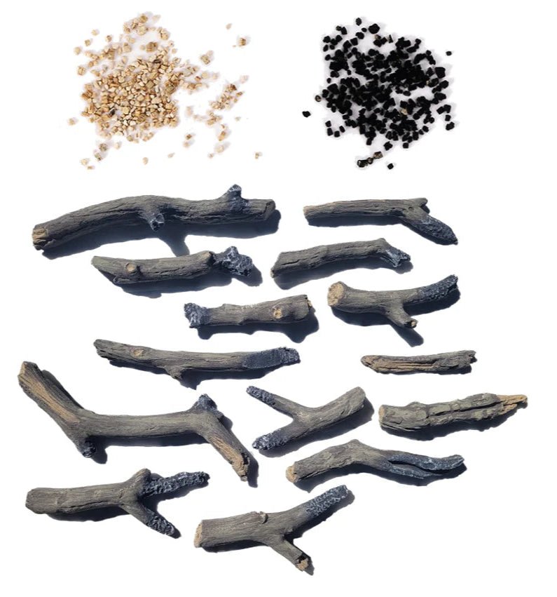 Amantii 14 Piece Media Kit - Small Oak Logs - Eternal Flame Outdoors