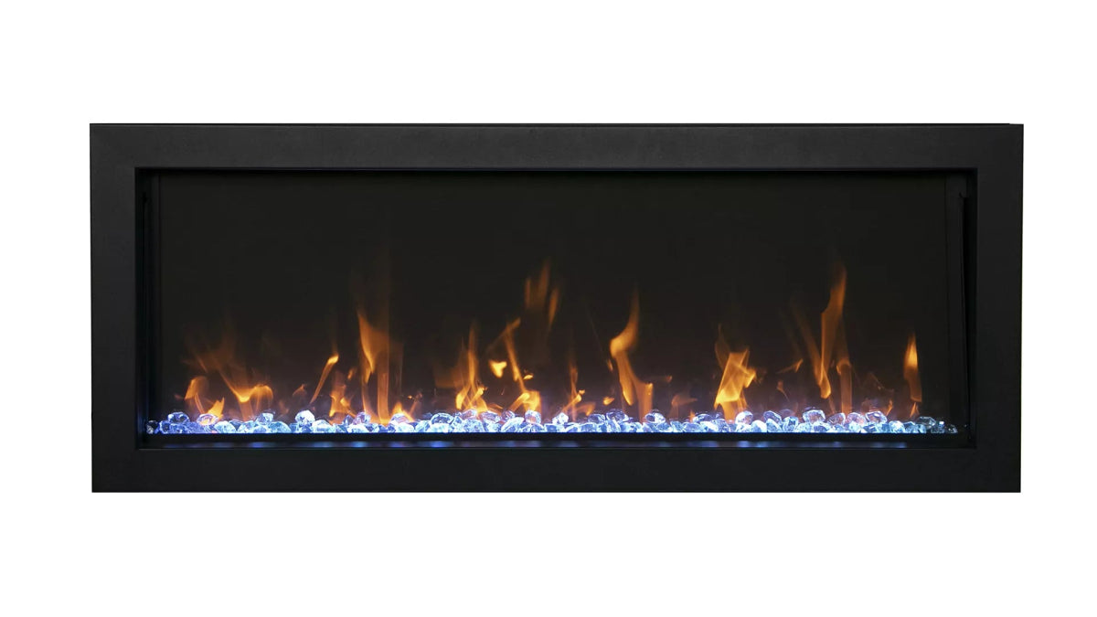 Amantii Panorama Slim Full View Smart Electric Fireplace - Eternal Flame Outdoors