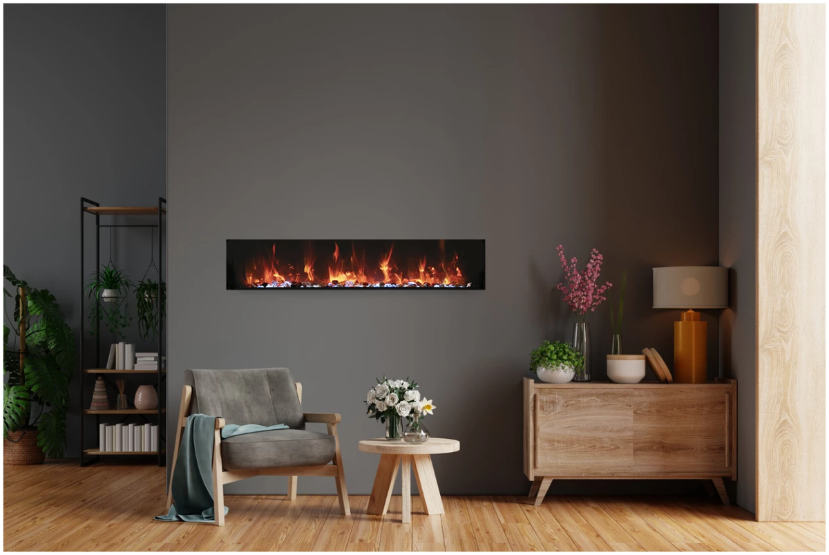Amantii Panorama Xtraslim Full View Smart Electric Fireplace - Eternal Flame Outdoors