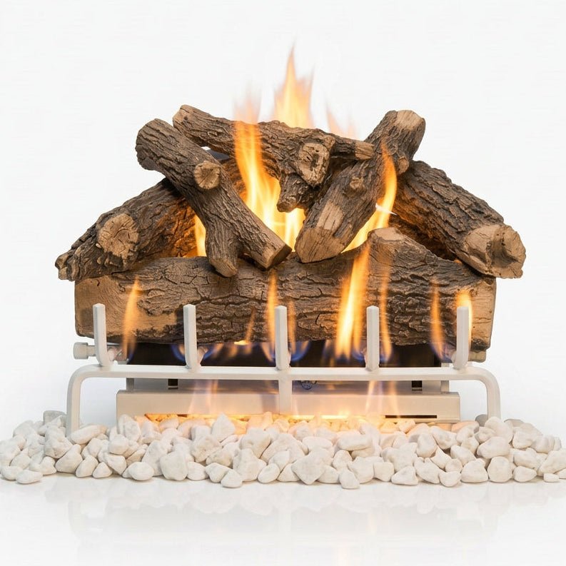 Arizona Weathered Oak Charred Vented Gas Logs - 18" - 42" - Eternal Flame Outdoors