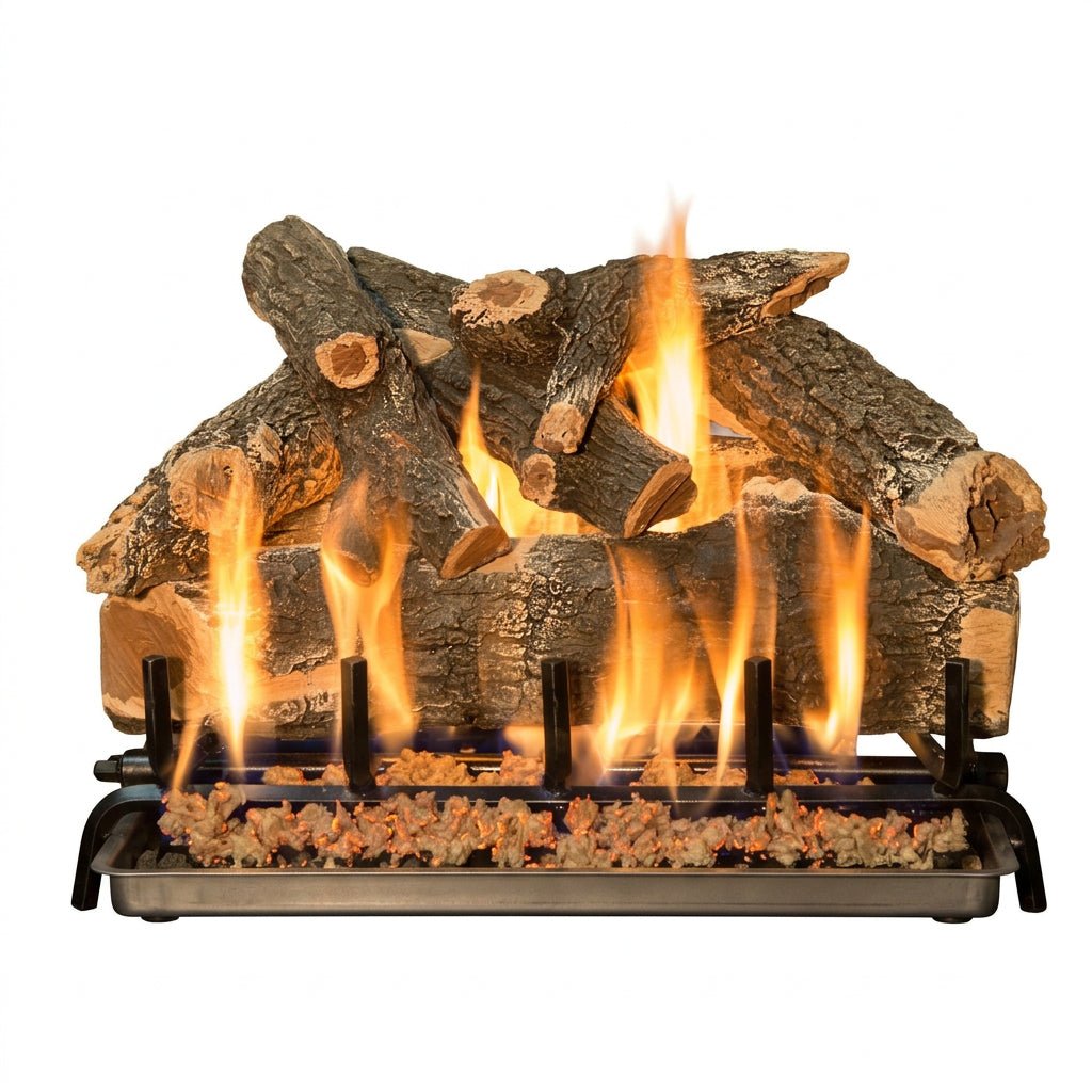 Arizona Weathered Oak Vented Gas Logs - Eternal Flame Outdoors