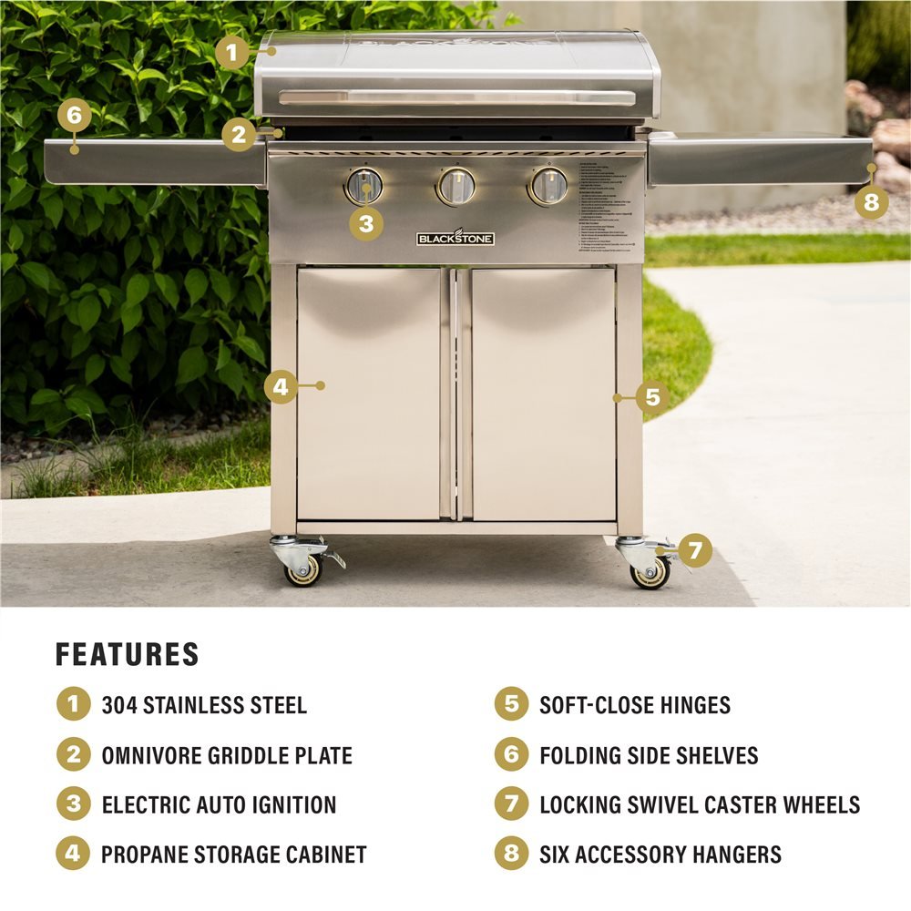Blackstone Select 28€ Griddle with Cabinet - Eternal Flame Outdoors