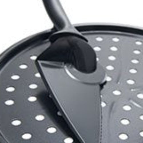 Broil King Non - Stick Pizza Grill Pan with Removable Handle & Cutter - Eternal Flame Outdoors