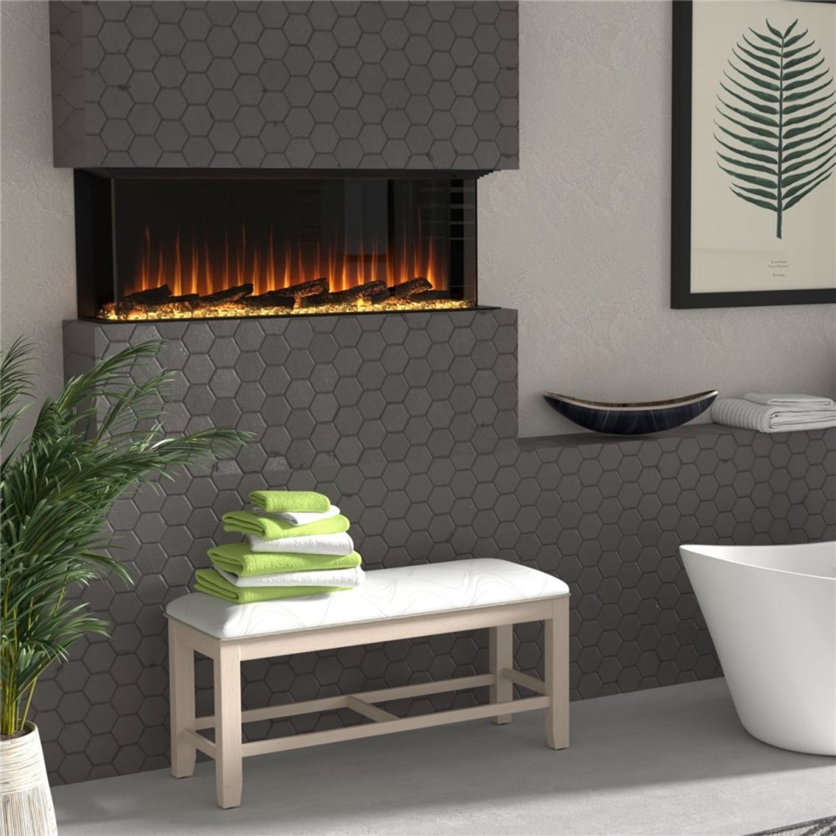 Dimplex Ignite® Ultra Built - in Linear Electric Fireplace - Eternal Flame Outdoors