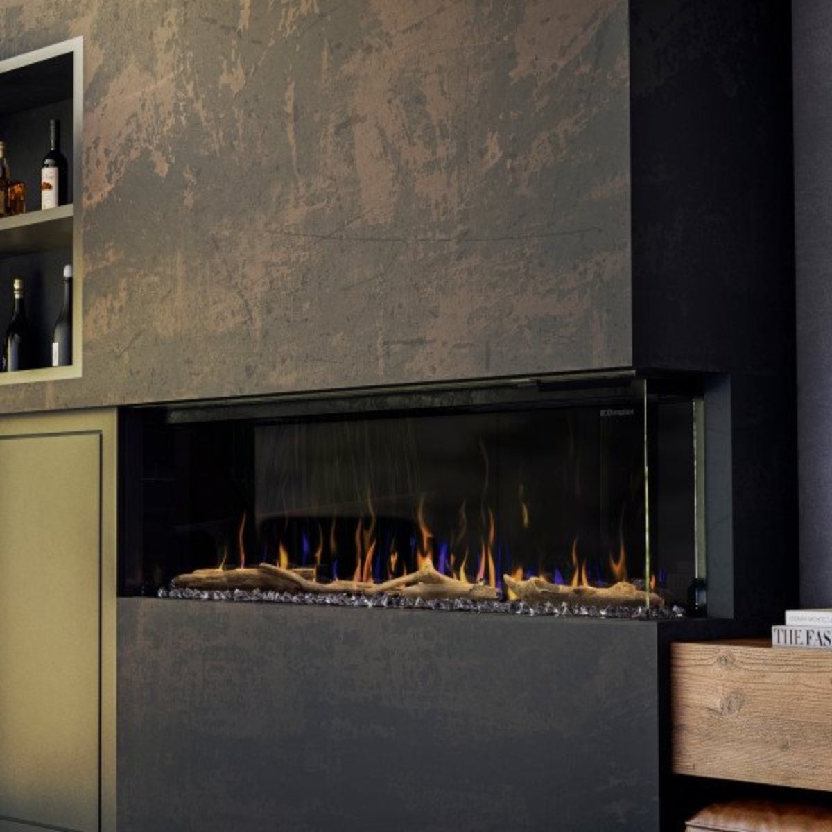 Dimplex Ignite XL Bold Deep Built - in Linear Electric Fireplace - Eternal Flame Outdoors
