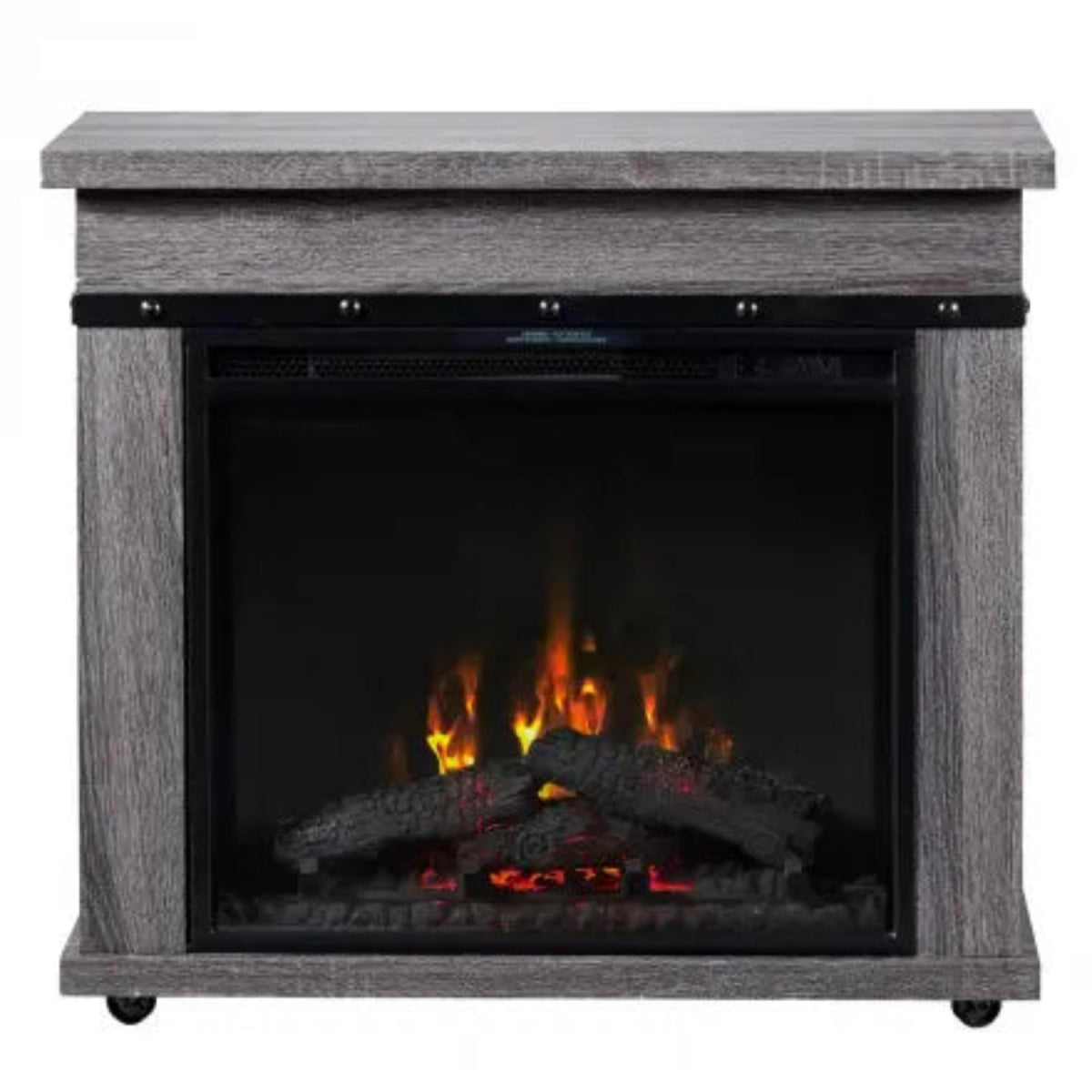 Dimplex Morgan Electric Fireplace Mantel, Charcoal Oak - Eternal Flame Outdoors
