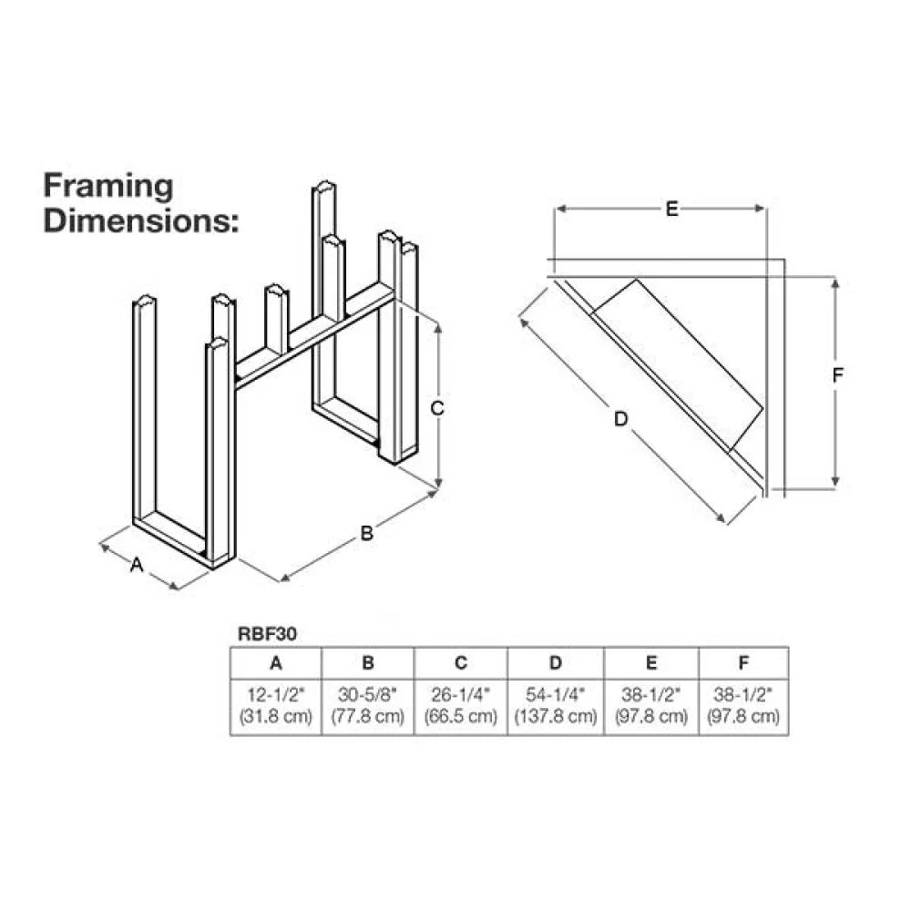 Dimplex Revillusion Built - in Firebox with Glass Pane and Plug Kit - Eternal Flame Outdoors