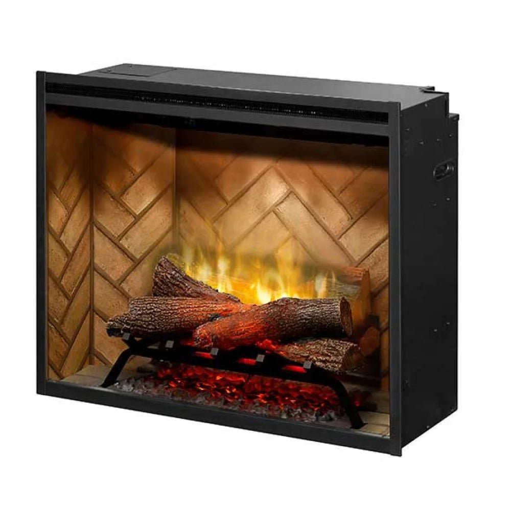 Dimplex Revillusion Built - in Firebox with Glass Pane and Plug Kit - Eternal Flame Outdoors