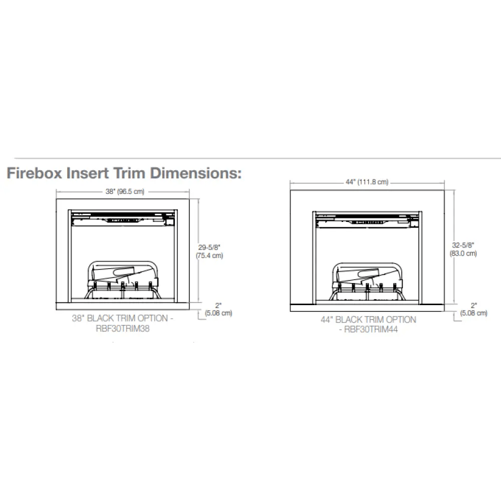 Dimplex Revillusion Installation Trim for RBF Series - Eternal Flame Outdoors
