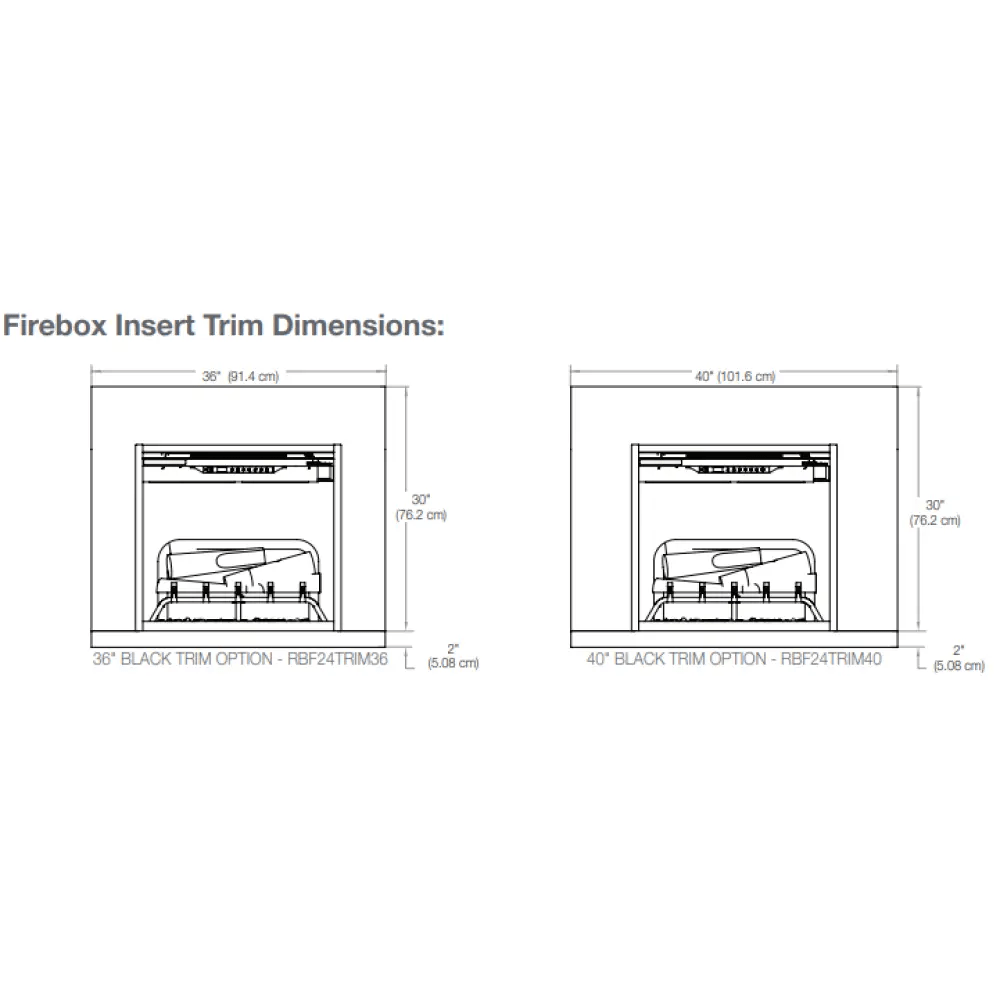 Dimplex Revillusion Installation Trim for RBF Series - Eternal Flame Outdoors