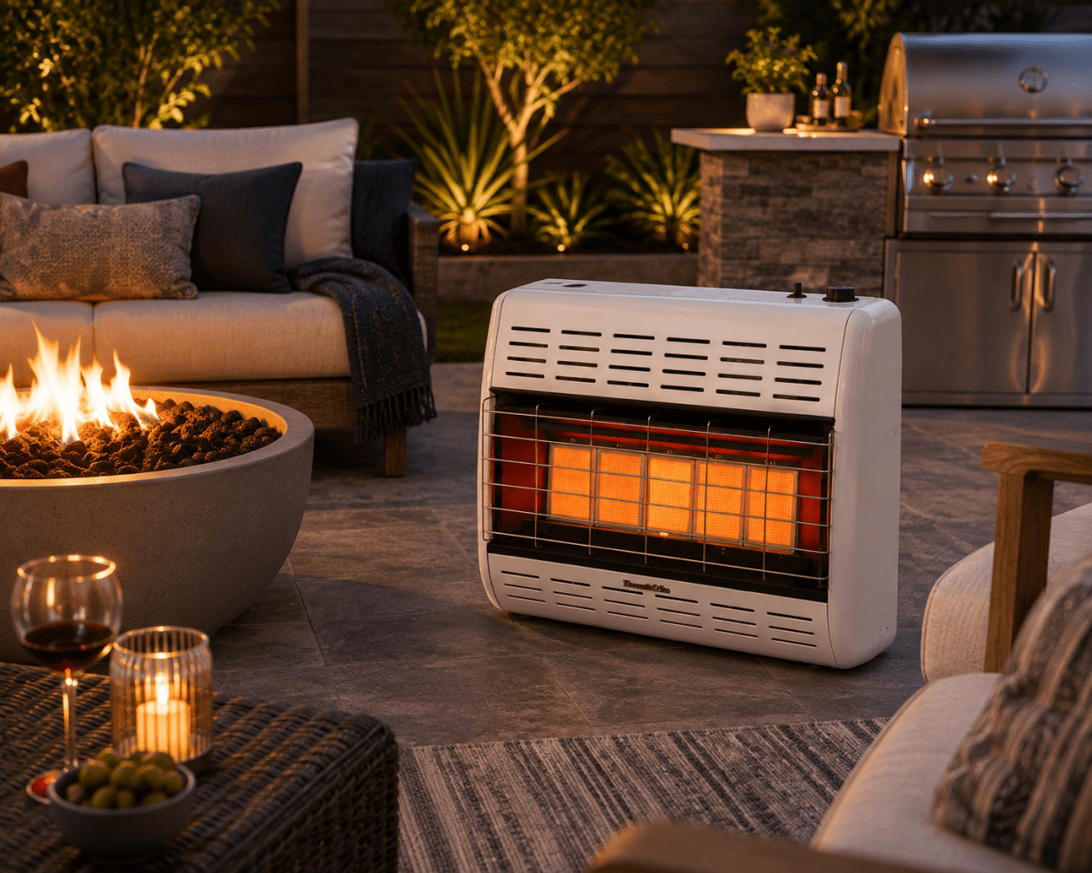 Empire HearthRite Radiant Vent-Free Natural Gas Heater - Eternal Flame Outdoors