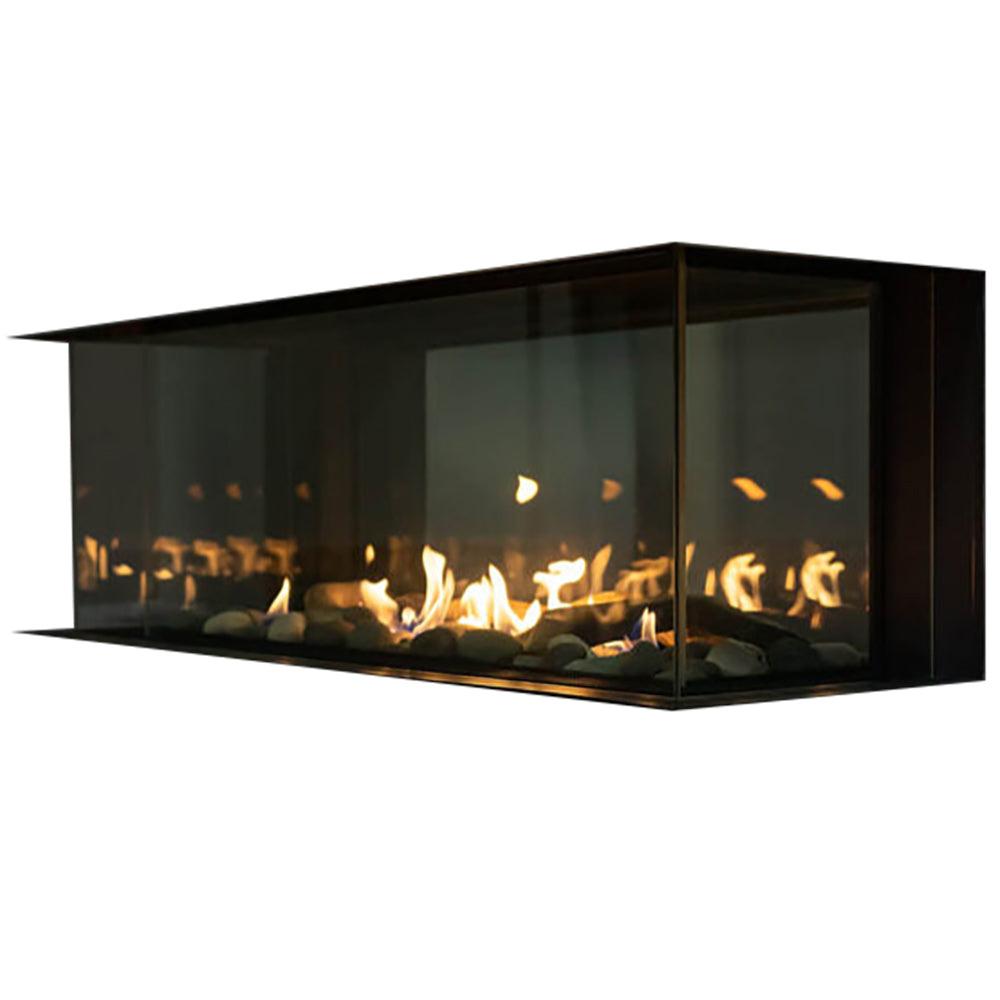 Lyon 48" 4 Sided See Through Natural Gas Fireplace - Eternal Flame Outdoors