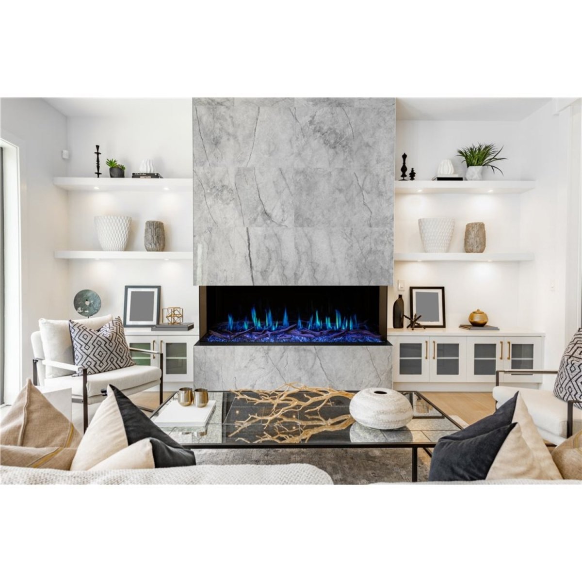 Modern Flame Orion Multi - Sided (Heliovision) Electric Fireplace - Eternal Flame Outdoors