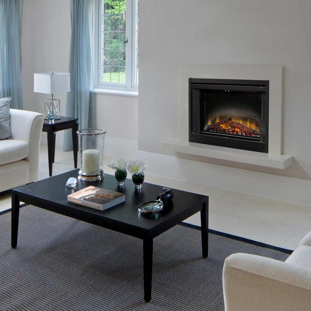 Tamperproof Glass Door for Deluxe Built-in Electric Firebox - Eternal Flame Outdoors
