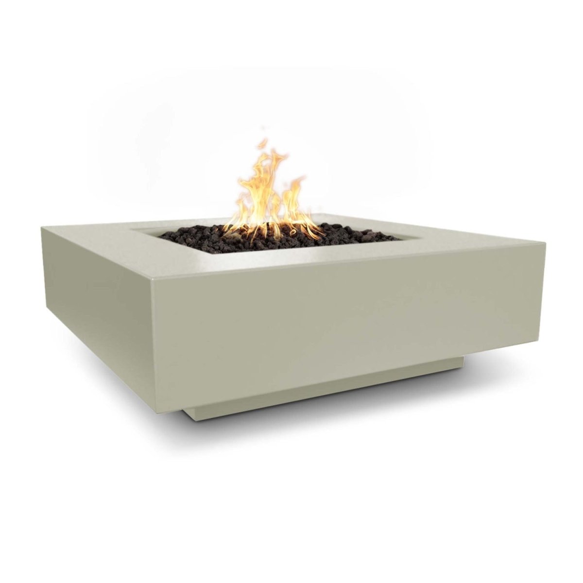 The Outdoor Plus Cabo Square Fire Pit - GFRC Concrete - 48" - Eternal Flame Outdoors
