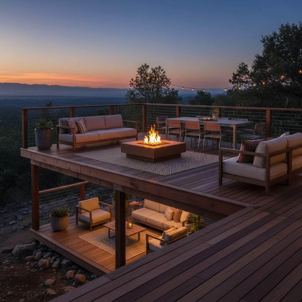 The Outdoor Plus Cabo Square Fire Pit - Metal Collection - 48" - Eternal Flame Outdoors