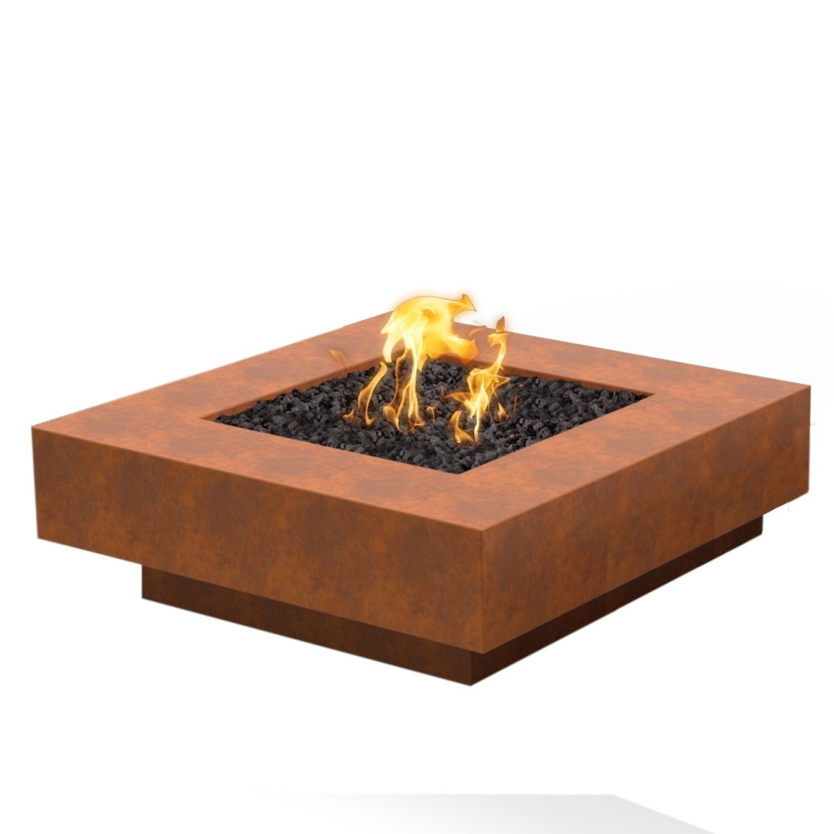 The Outdoor Plus Cabo Square Fire Pit - Metal Collection - 60" - Eternal Flame Outdoors
