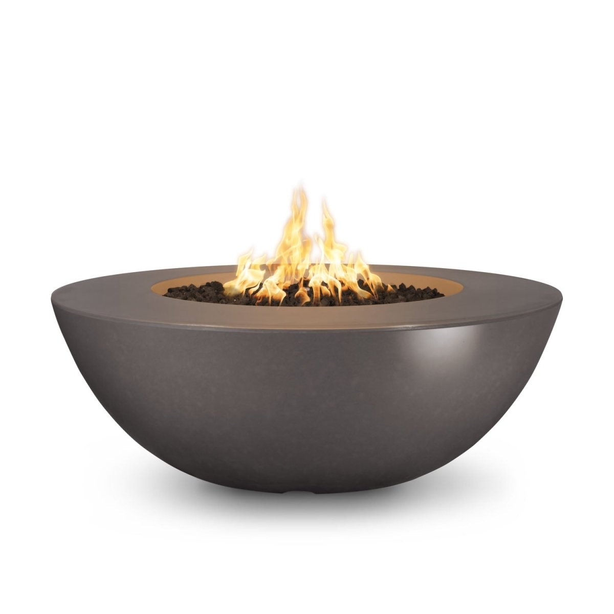 The Outdoor Plus Sedona Fire Pit Wide Ledge - GFRC Concrete - 60" - Eternal Flame Outdoors