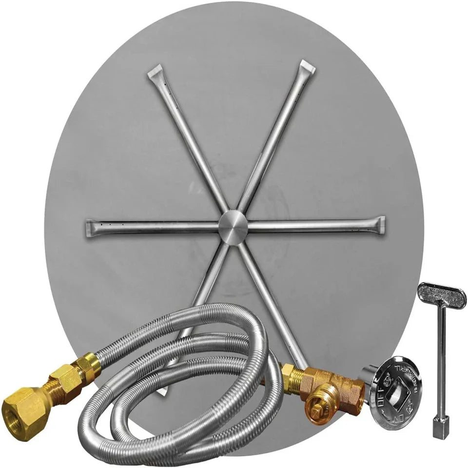 True Flame Burner System For Sanctuary 2 Round Fire Bowl - Eternal Flame Outdoors