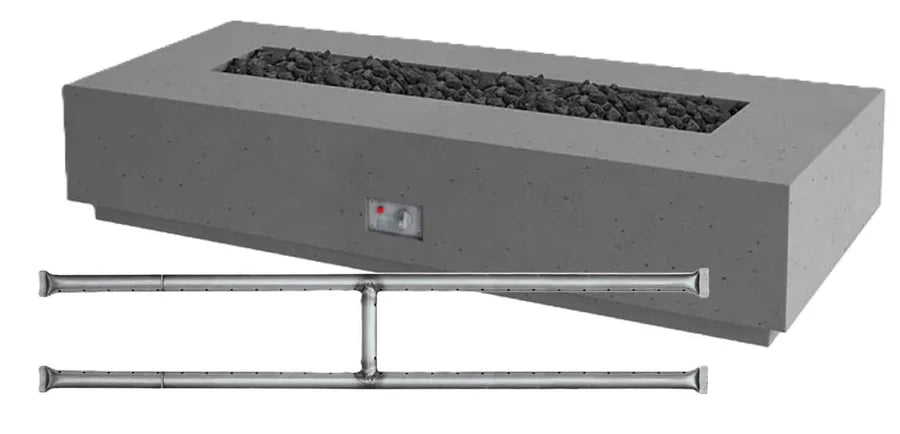 True Flame Sanctuary 1 Retangular 76" Fire Table - Eternal Flame Outdoors