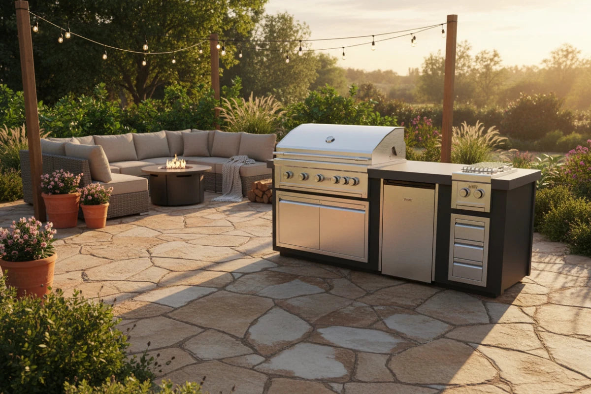 Videl Luxe 96I - BBQ Island - Eternal Flame Outdoors