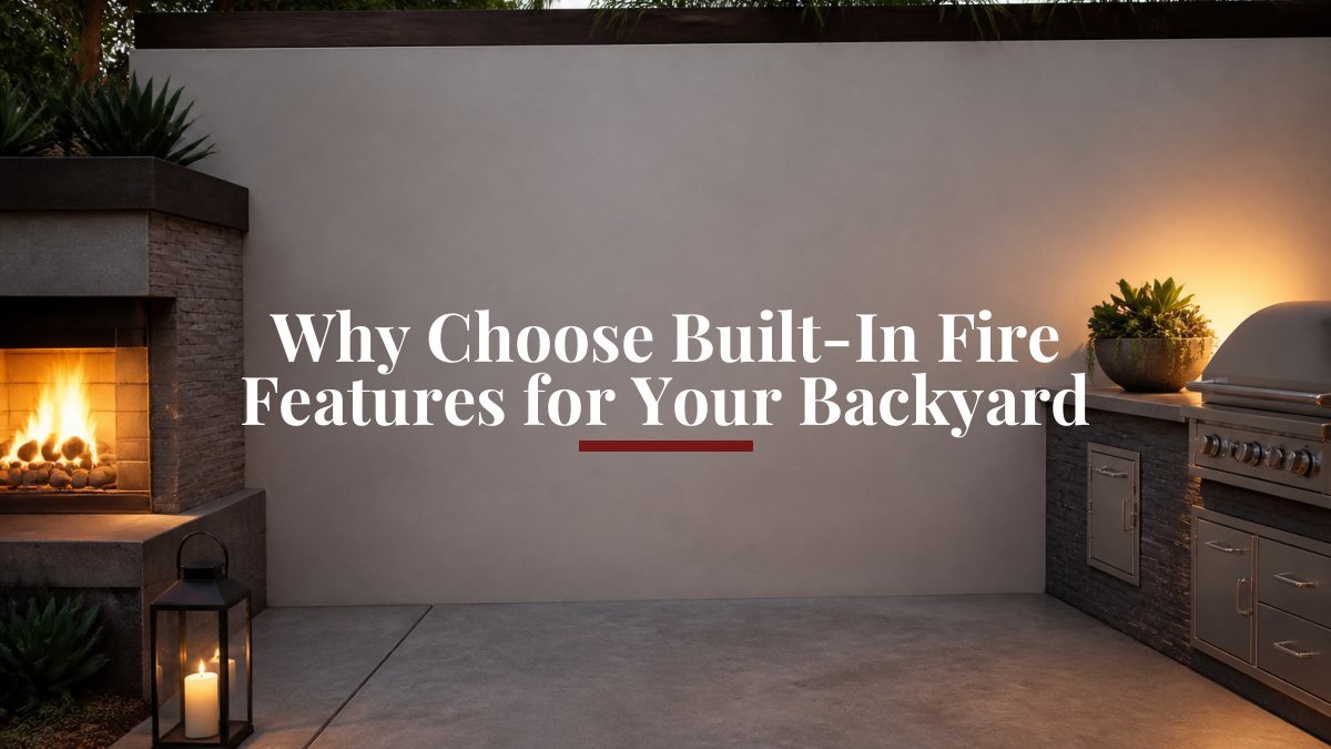 Why Choose Built-In Fire Features for Your Backyard - Eternal Flame Outdoors