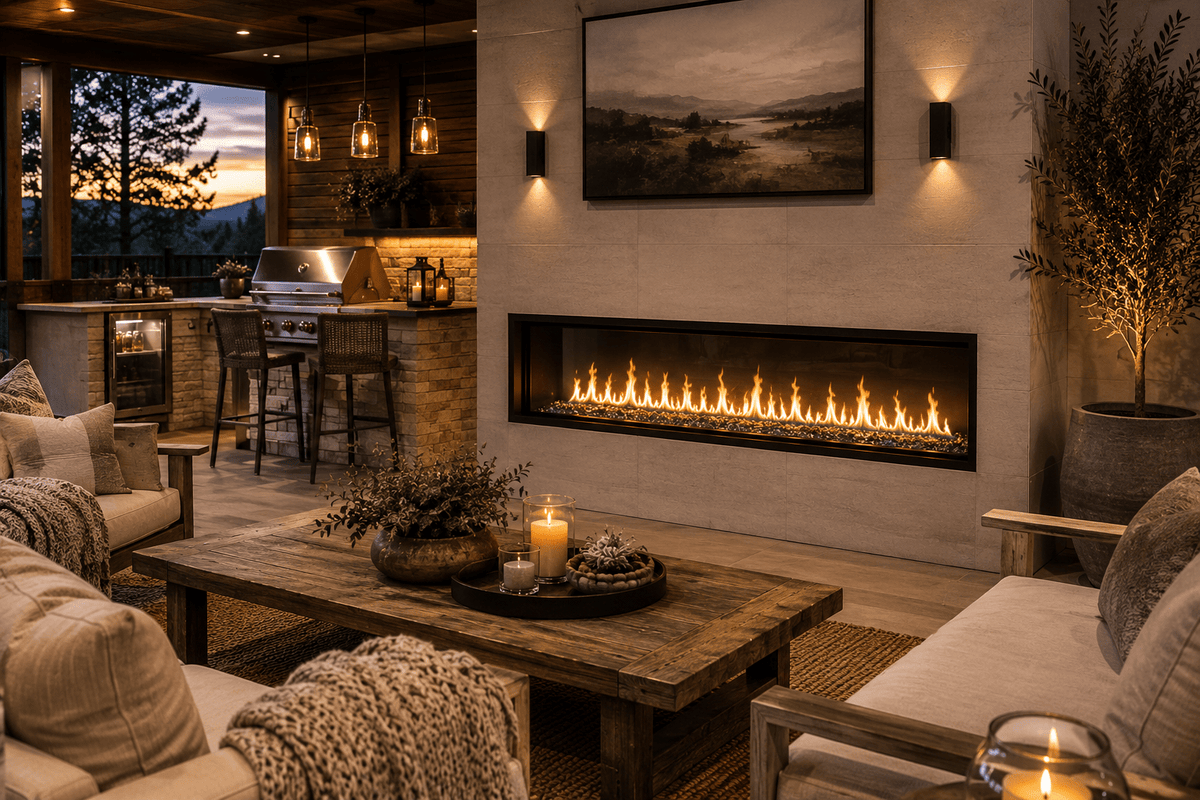 Linear Fireplaces - Eternal Flame Outdoors