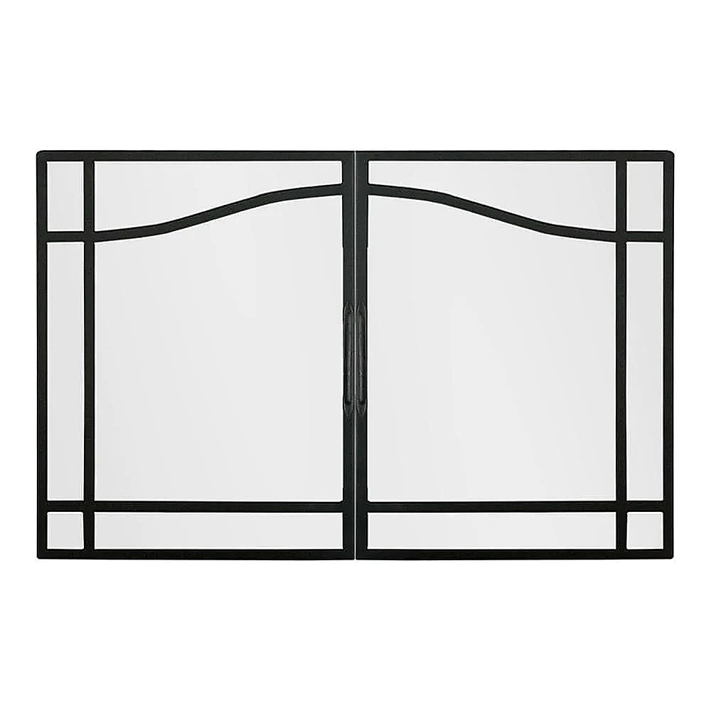 33" Glass Swing Door Kit for Deluxe Built-in Electric Firebox - Eternal Flame Outdoors