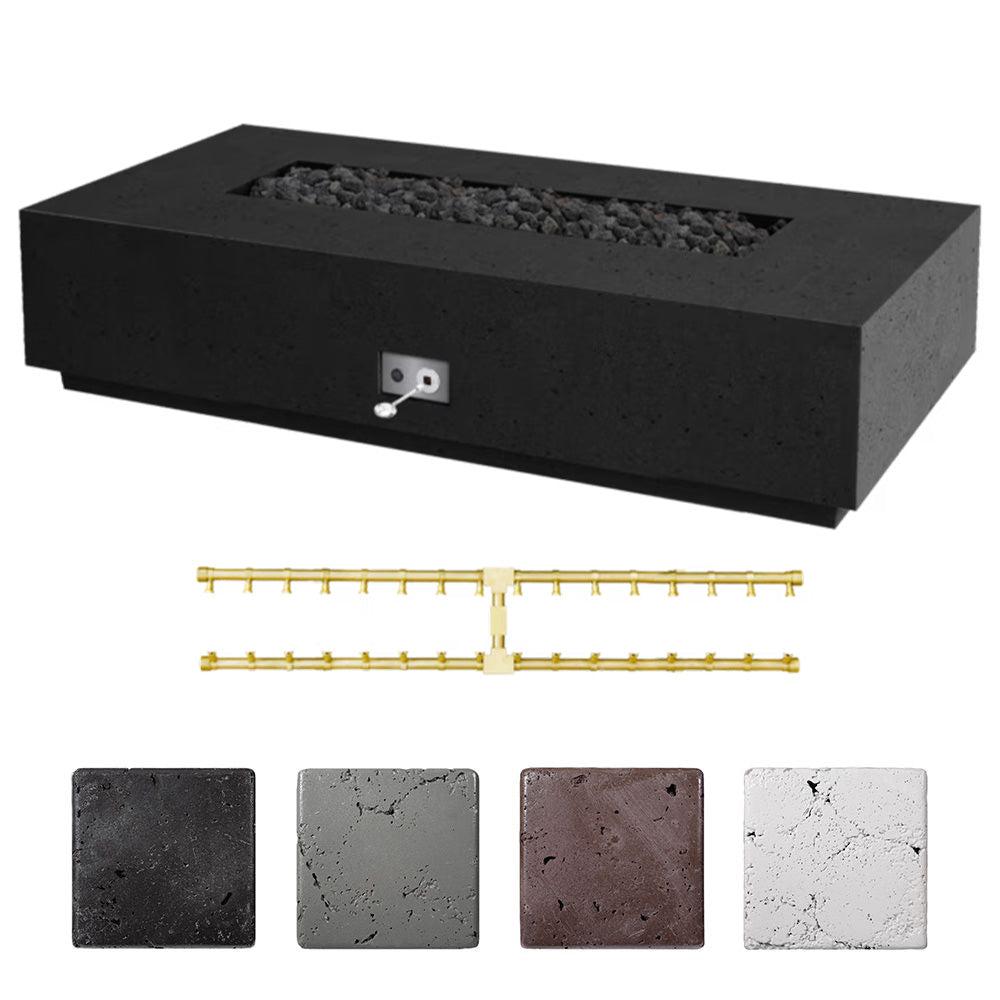 76" Fire Table with Burner System - Sanctuary 1 Pro Series - Eternal Flame Outdoors