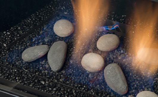 Amanti Sierra Flame Abbot 30" Deluxe Direct vent insert w/ Ceramic Brick Panels & Log set - Eternal Flame Outdoors