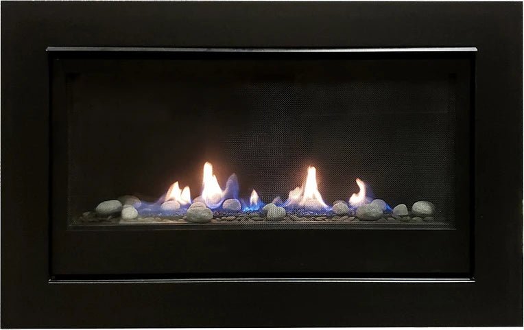 Amanti Sierra Flame Boston 36" Direct Vent Linear Gas Fireplace with Electronic ignition - Eternal Flame Outdoors