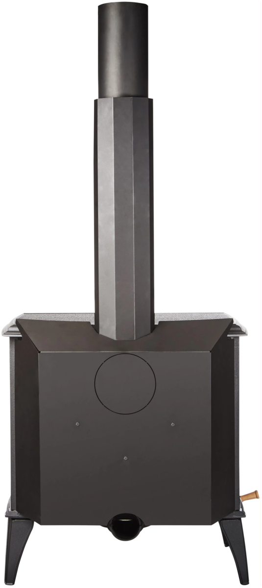 Amanti Sierra Flame Lynwood Wood Burning Stove, Cast Iron, Black - Eternal Flame Outdoors