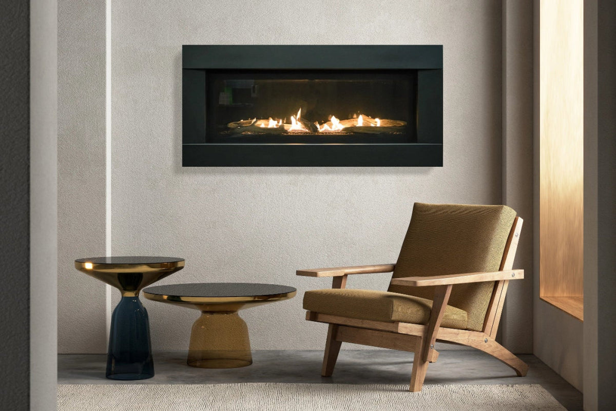 Amanti Sierra Flame Stanford 55" Direct Vent Linear Gas Fireplace - Eternal Flame Outdoors