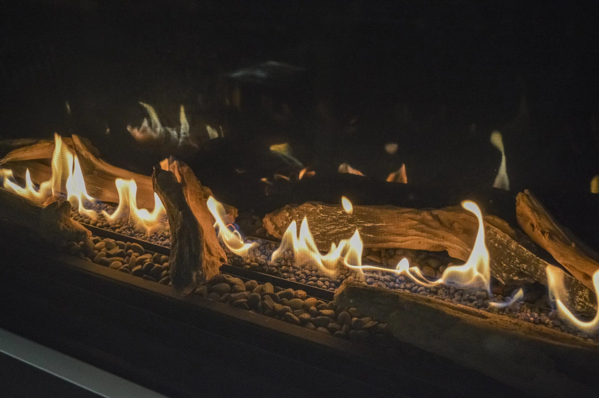 Amanti Sierra Flame Stanford 55" Direct Vent Linear Gas Fireplace - Eternal Flame Outdoors