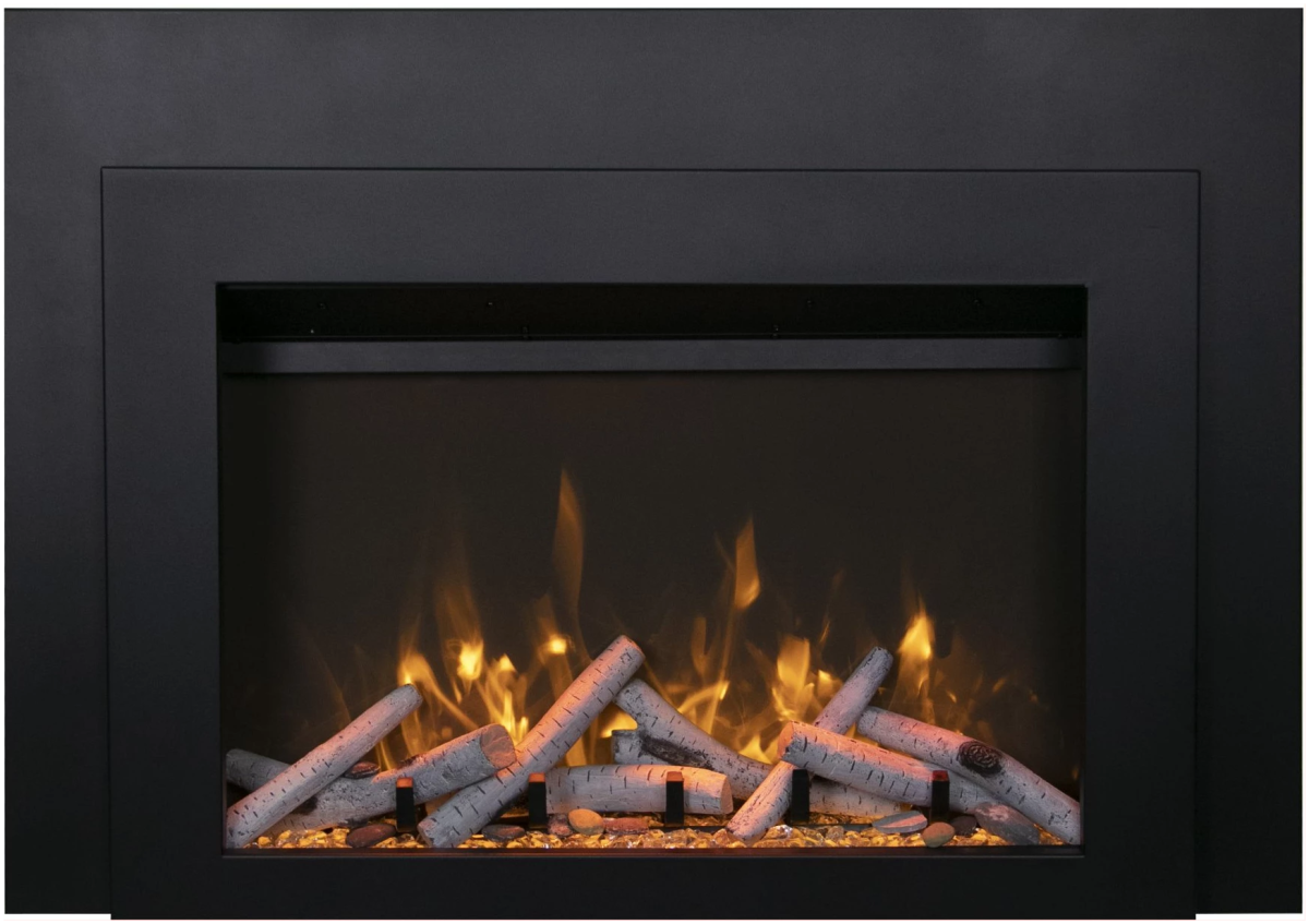 Amantii Sierra Flame Electric Insert with Black Steel Surround - Eternal Flame Outdoors