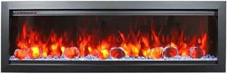 Amantii Symmetry Fireplace Surround Grey or Bronze - Eternal Flame Outdoors