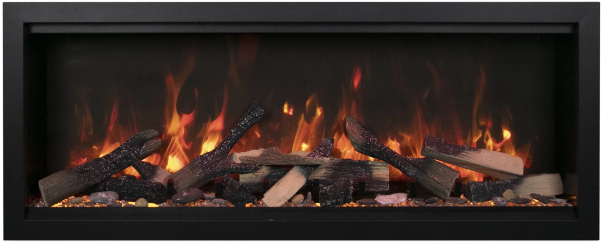 Amantii Symmetry Xtra Tall Bespoke Electric Built In Fireplace - Eternal Flame Outdoors
