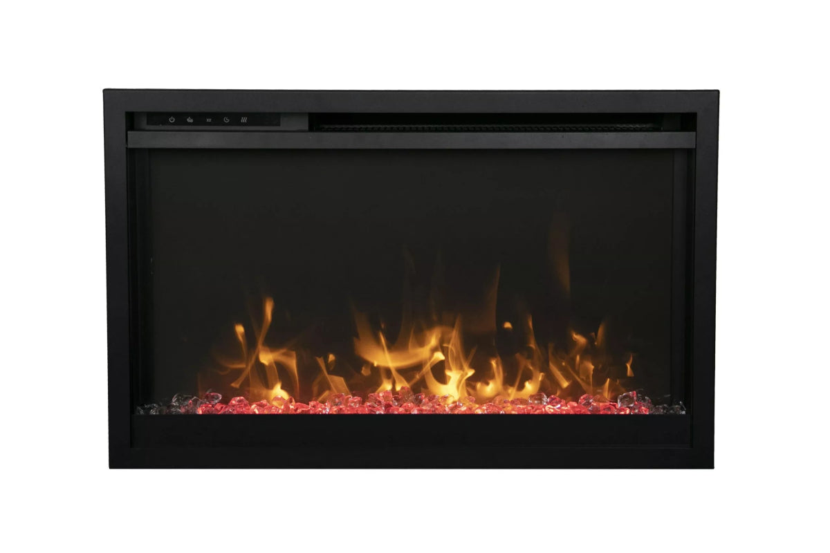 Amantii Traditional Xtraslim Smart Electric Fireplace - Eternal Flame Outdoors