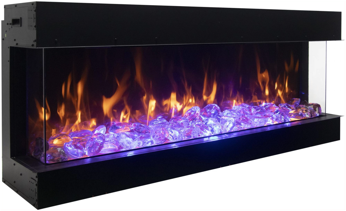 Amantii True View Deep Smart Electric 3 Sided Fireplace - Eternal Flame Outdoors