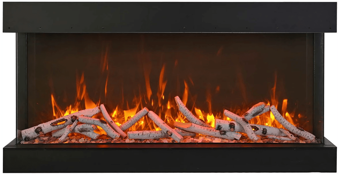 Amantii True View Extra Tall Smart Electric with WiFi 3 Sided Electric Fireplace - Eternal Flame Outdoors