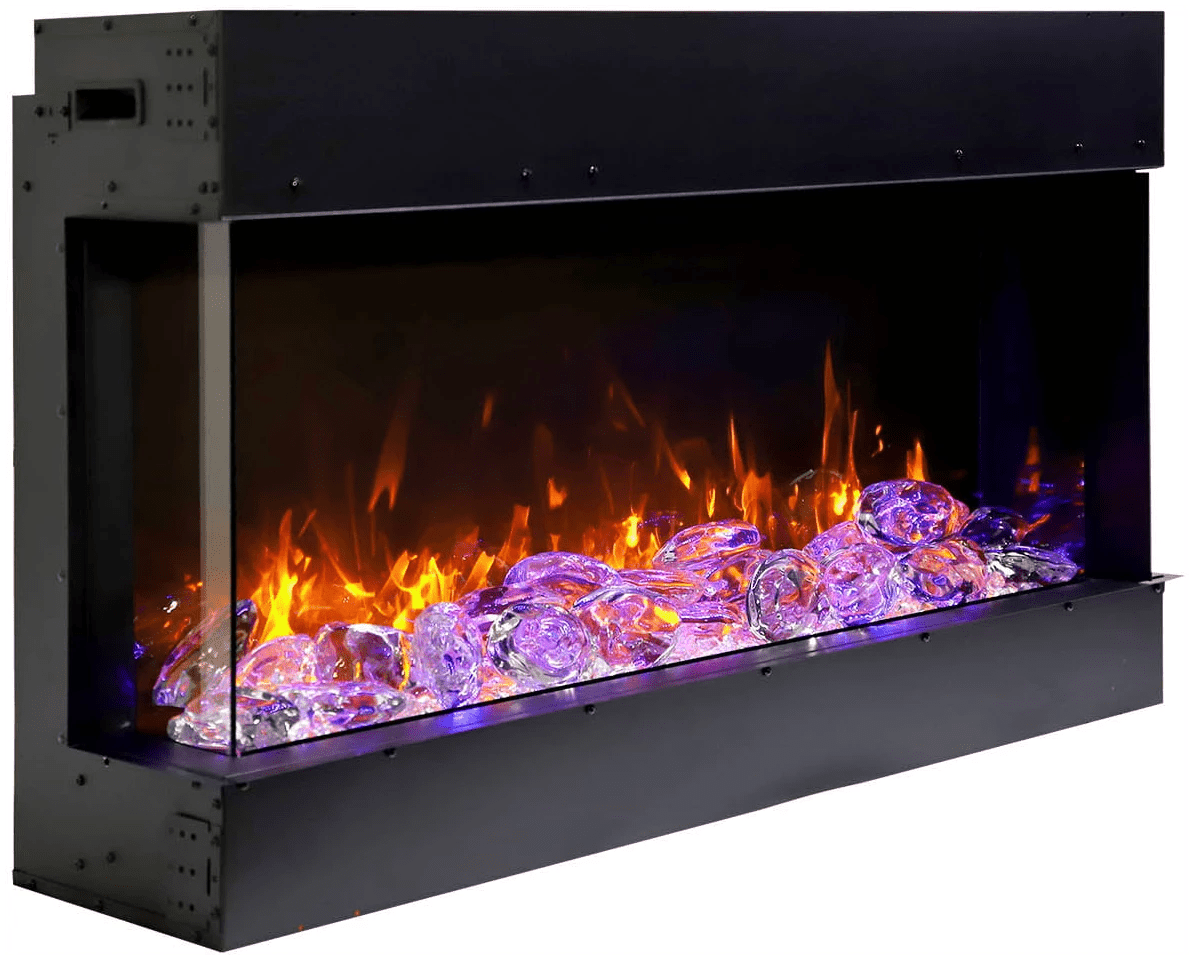 Amantii True View Slim Smart 3 Sided Electric Fireplace - Eternal Flame Outdoors