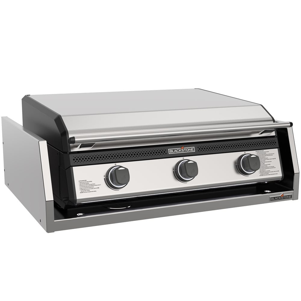 Blackstone 28” Deep Drop - In Griddle in Stainless Steel with Hood and Insulation Jacket - Eternal Flame Outdoors
