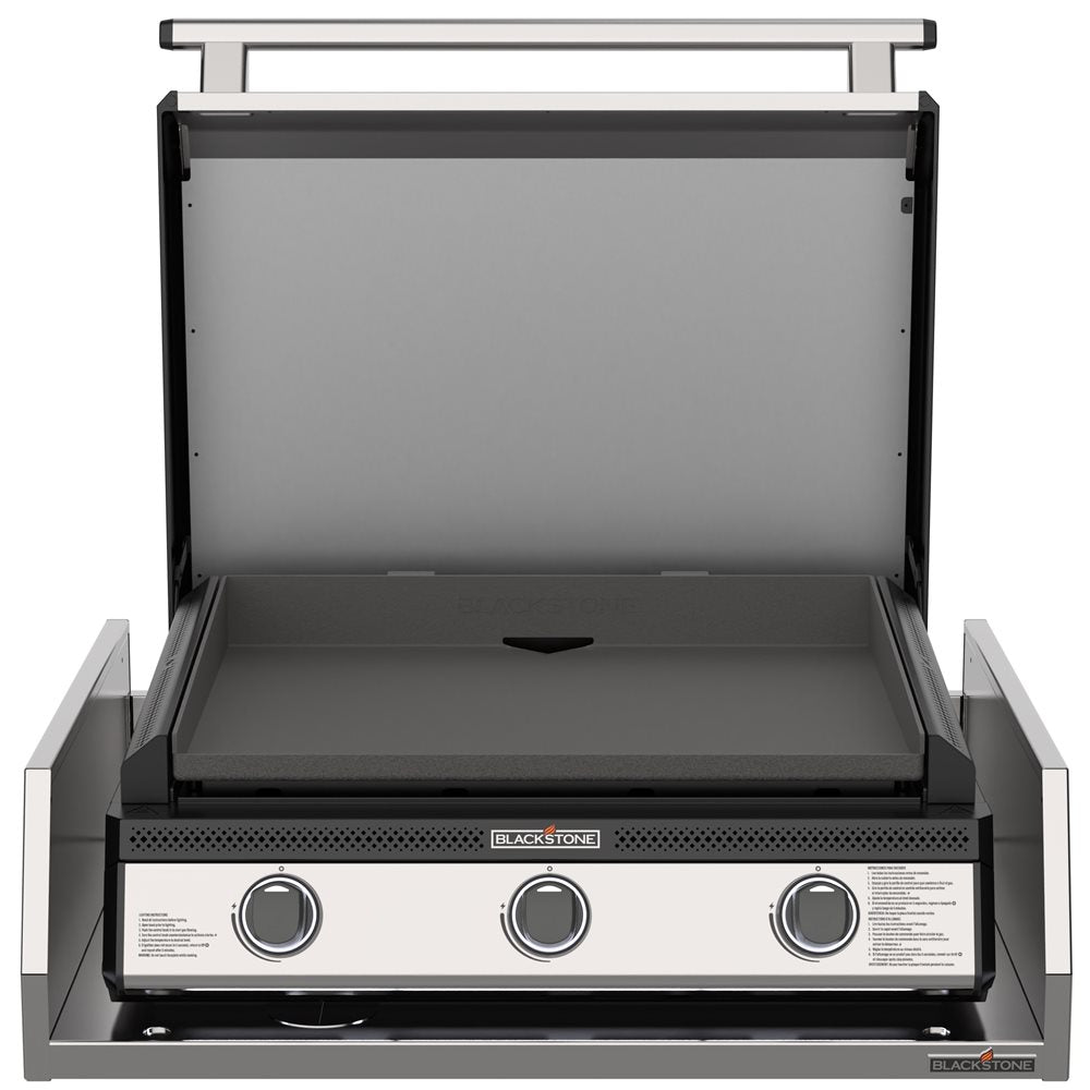 Blackstone 28€ Deep Drop - In Griddle in Stainless Steel with Hood and Insulation Jacket - Eternal Flame Outdoors